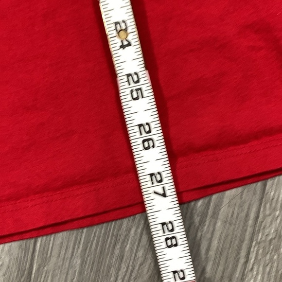 GUESS Men's Red Short Sleeve Pima Embellished Logo Crew T-Shirt size M - Picture 8 of 12